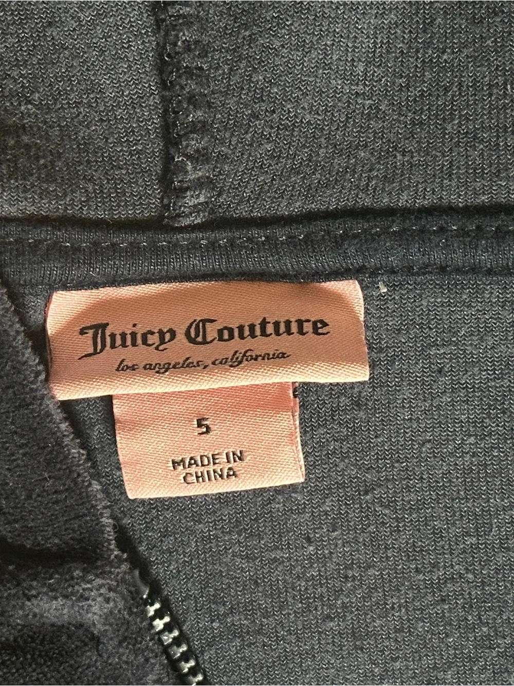 Juicy Couture Girls Velour Tracksuit Set Dark Blue Glitter Pink Logo